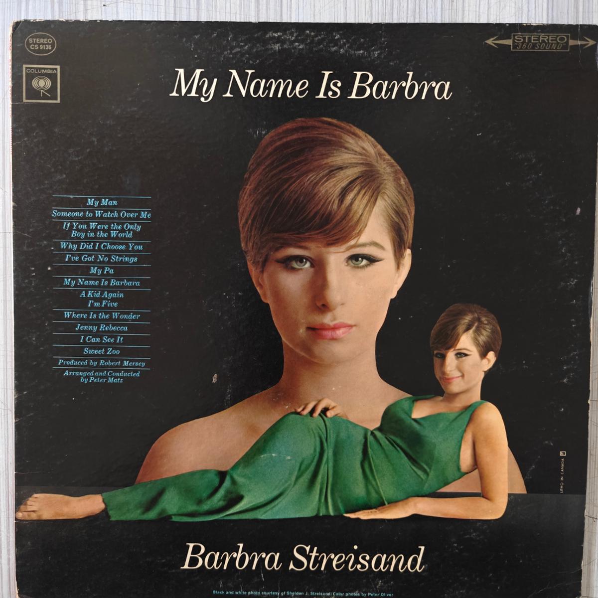 Barbra Streisand – My Name Is Barbra ( (Used Vinyl – VG) PJ Marketplace