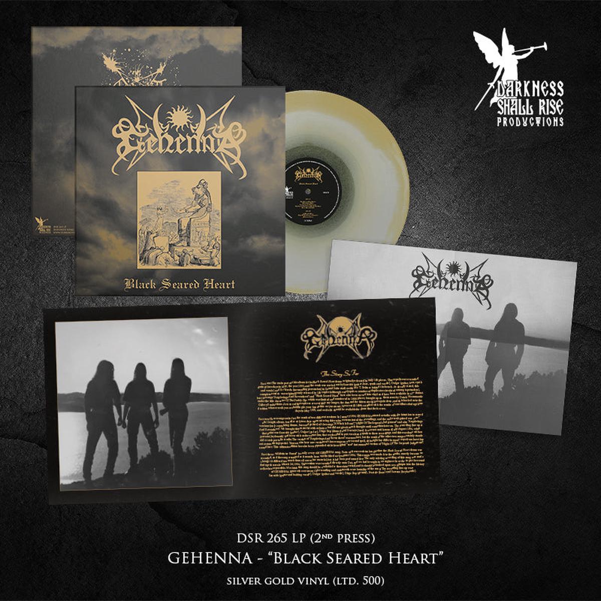 GEHENNA: Black Seared Heart LP (black or silver/gold vinyl) *new, sealed* – Gold/Silver Vinyl