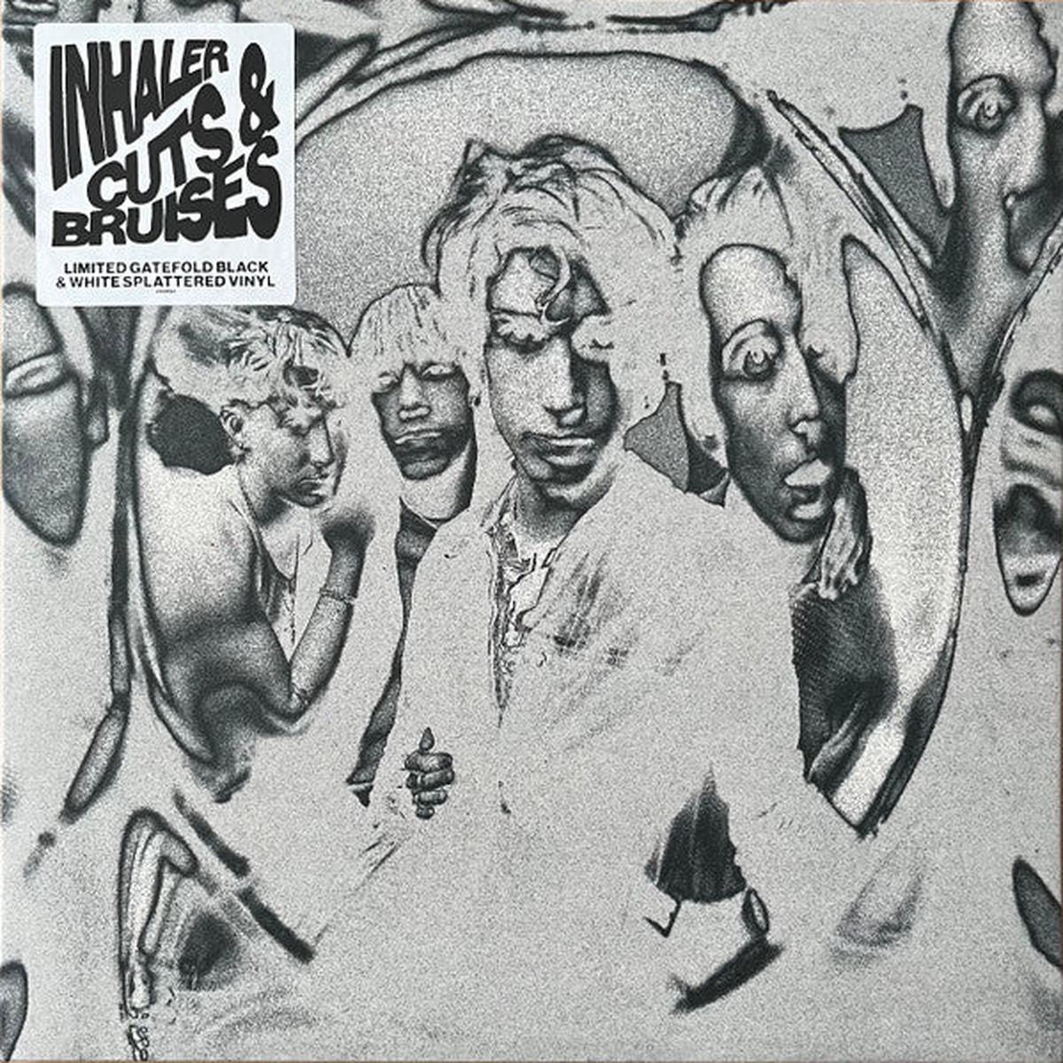 Inhaler – Cuts & Bruises(Black & White Splattered) (Arrives in 4 days)