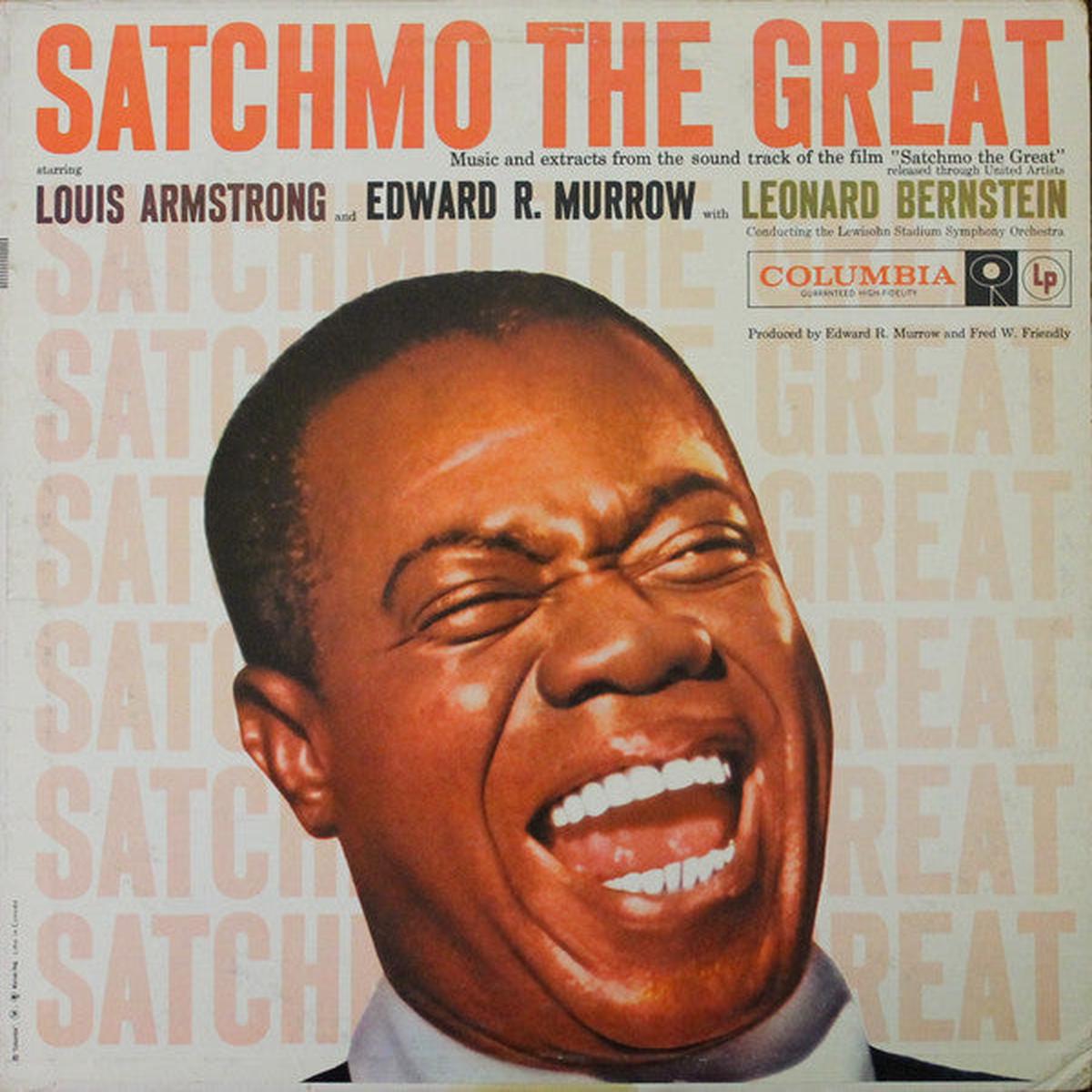 Louis Armstrong and Edward R. Murrow With Leonard Bernstein  Satchmo The Great -1957 Jazz Soundtrack  (vinyl)