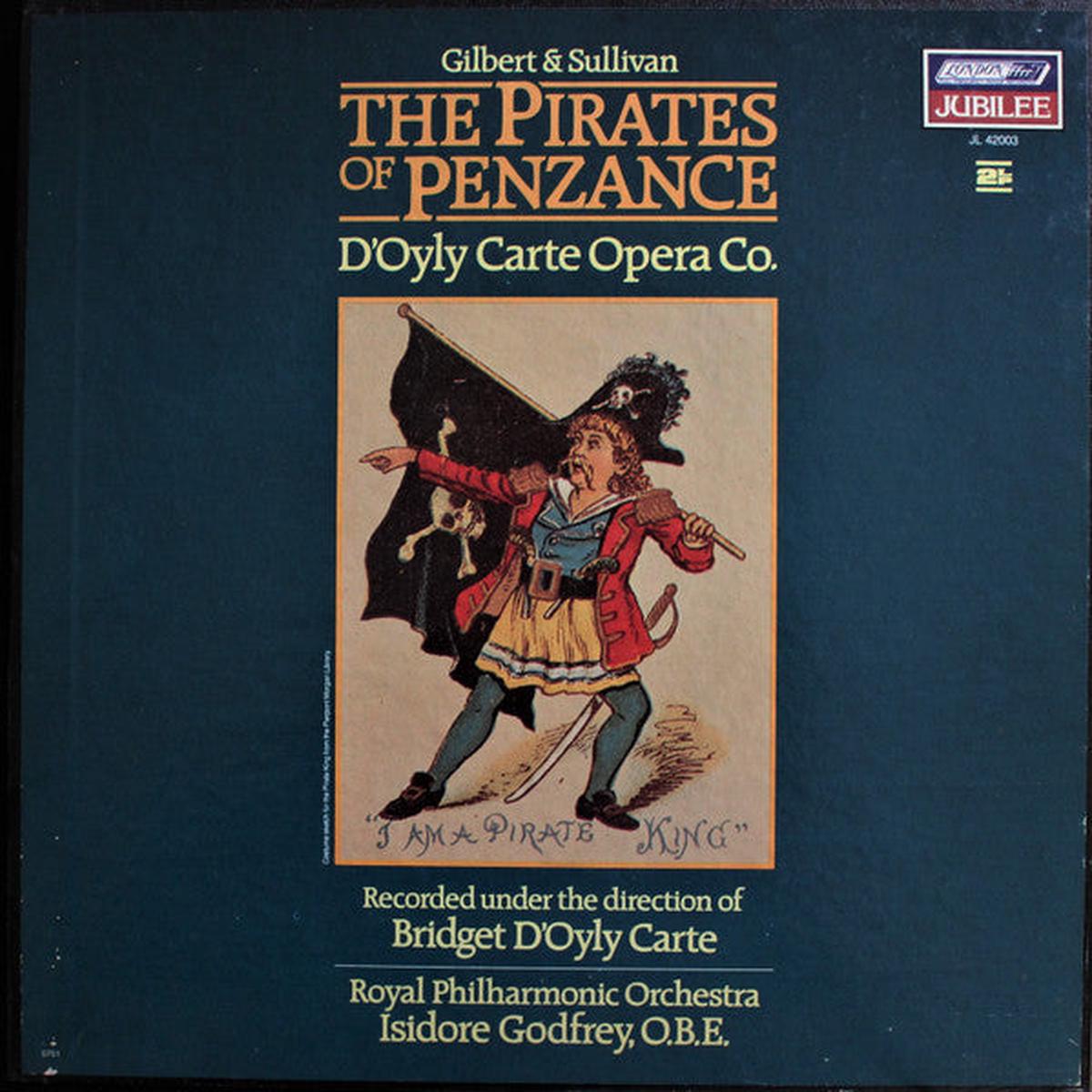 The Pirates Of Penzance-Gilbert & Sullivan, D’Oyly Carte Opera Co.*, Bridget D’Oyly Carte, Royal Philharmonic Orchestra . Isidore Godfrey (Mint 2 lp set)