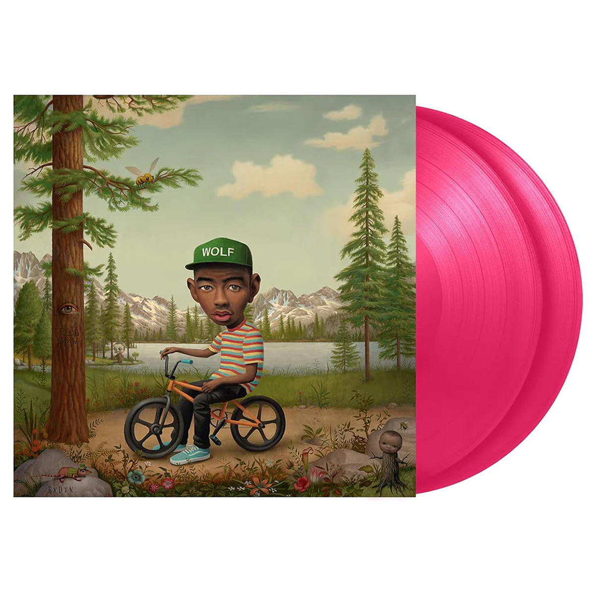 Tyler, the Creator – Wolf (2023 Reissue w/ Head Sticker) – 2LP – Hot Pink Vinyl