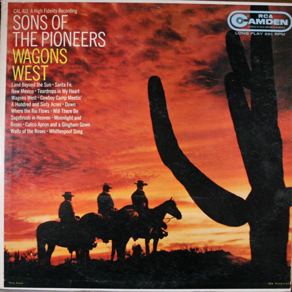 Sons Of The Pioneers  Wagons West -1958-Folk, World, & Country (rare vinyl)