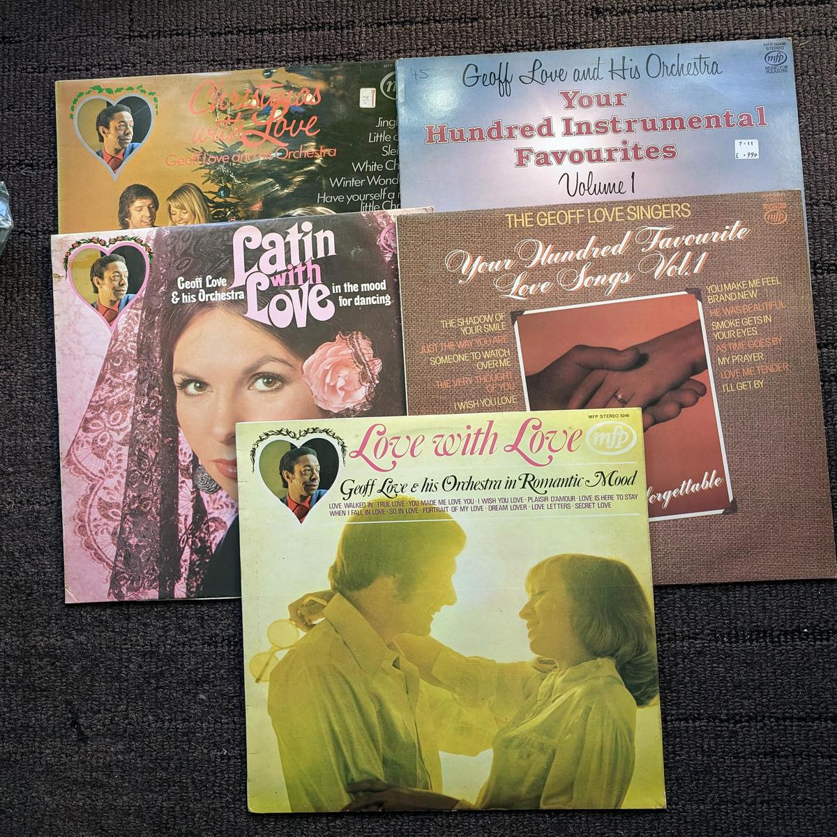 5 Geoff Love Albums – Near Mint – Sold as a Lot. # 59