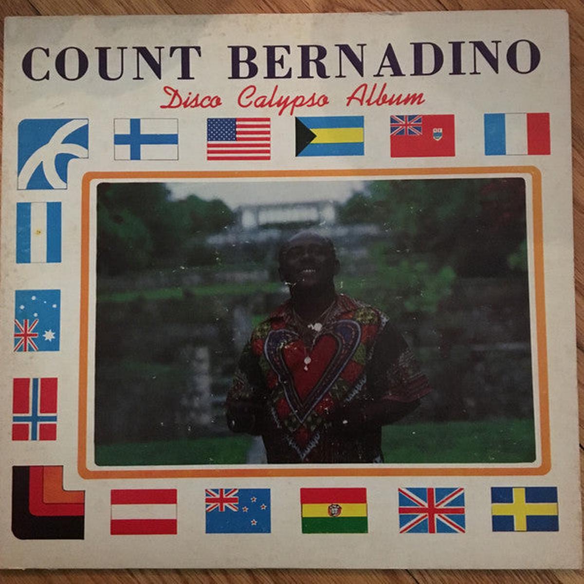 Count Bernadino Disco Calypso Album -1980 Calypso Reggae (Rare Vinyl) Signed on back