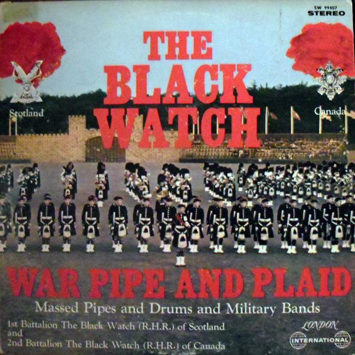 Black Watch War Pipe And Plaid -1966 – Military, Pipe & Drum (Rare Vinyl)