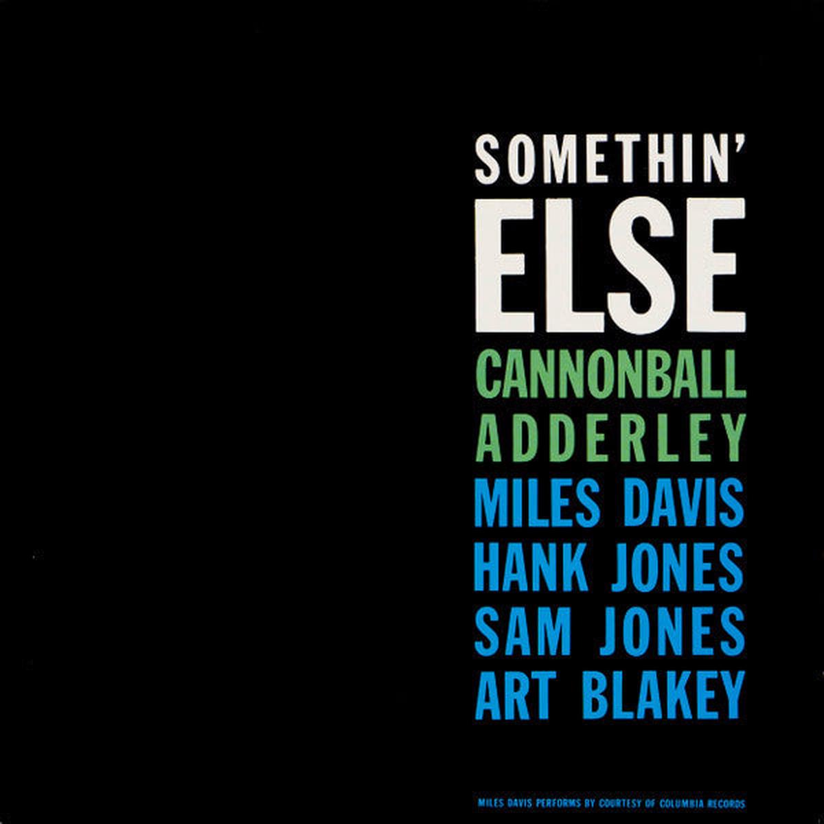 Cannonball Adderley – Somethin’ Else(Blue) (Quick Ship)