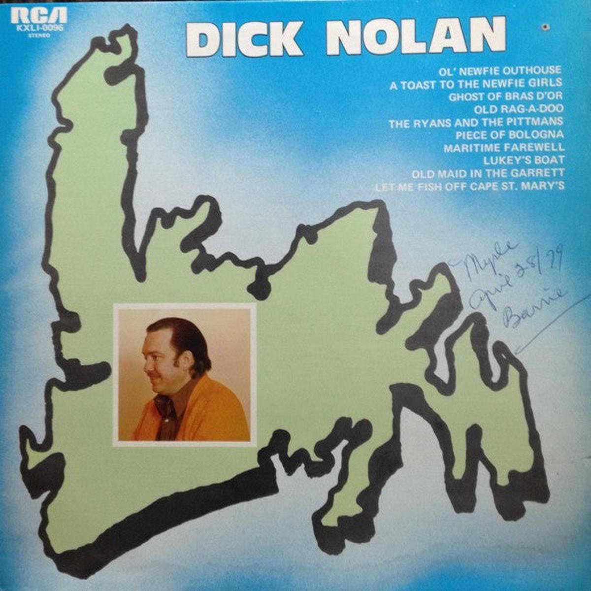 Dick Nolan Dick Nolan 1975- Folk, Maritime, Country ,Newfoundland (vinyl)