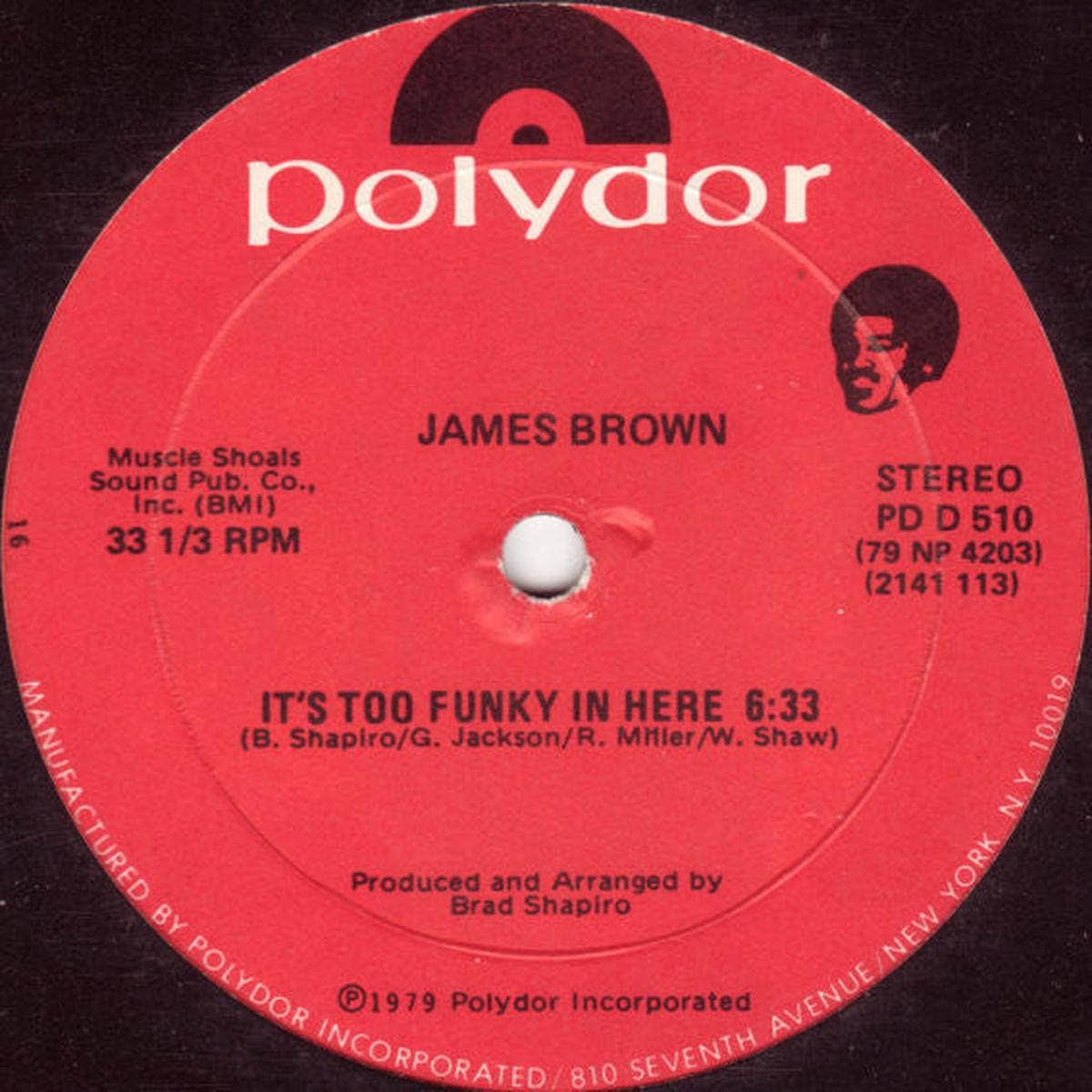 James Brown It’s Too Funky In Here -1979-Vinyl, 12″, 33 RPM (single)