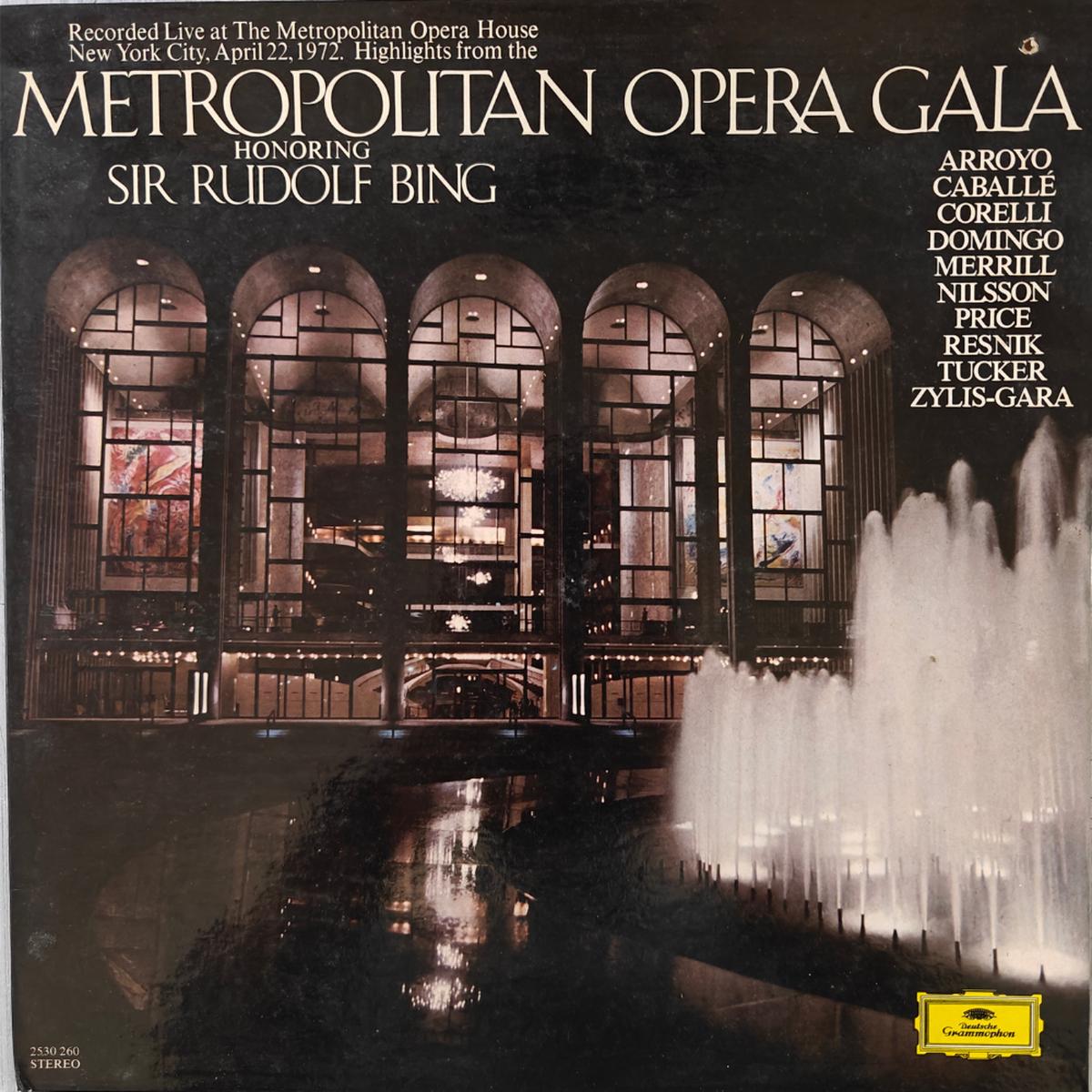 Various Artists – Highlights From Metropolitan Opera Gala Honouring Sir Rudolph Bing ( (Used Vinyl – VG+) PJ Marketplace