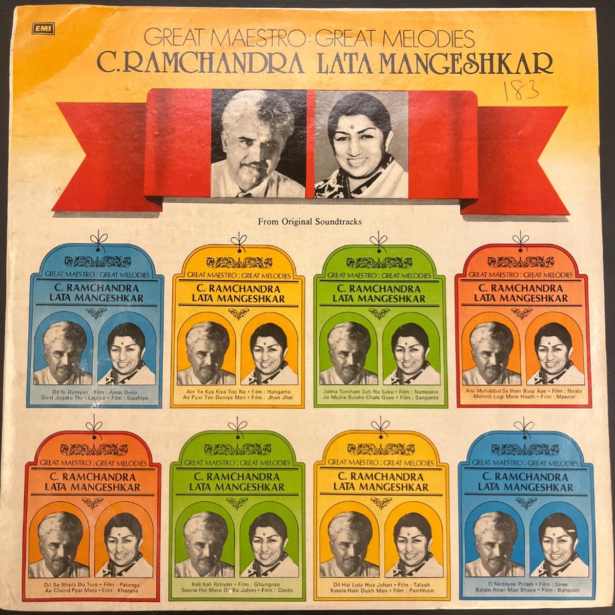 C. Ramchandra & Lata Mangeshkar C. Ramchandra, Lata Mangeshkar (Used Vinyl – VG+) JB Marketplace