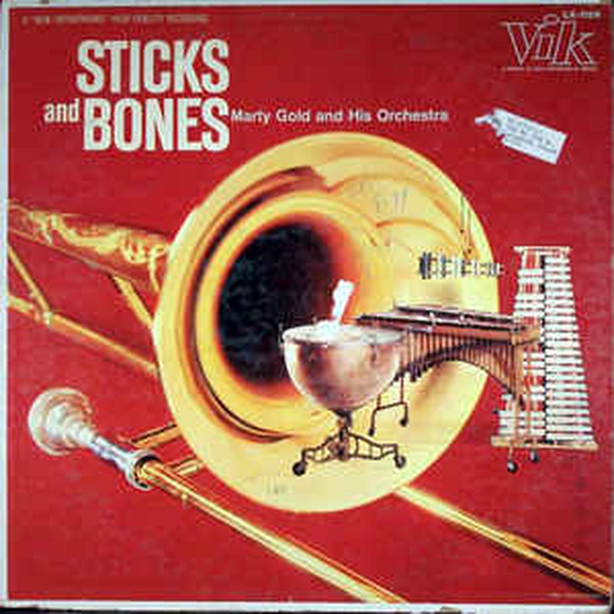Marty Gold And His Orchestra Sticks And Bones -1958 Jazz RCA CUSTOM PRESSING (vinyl)