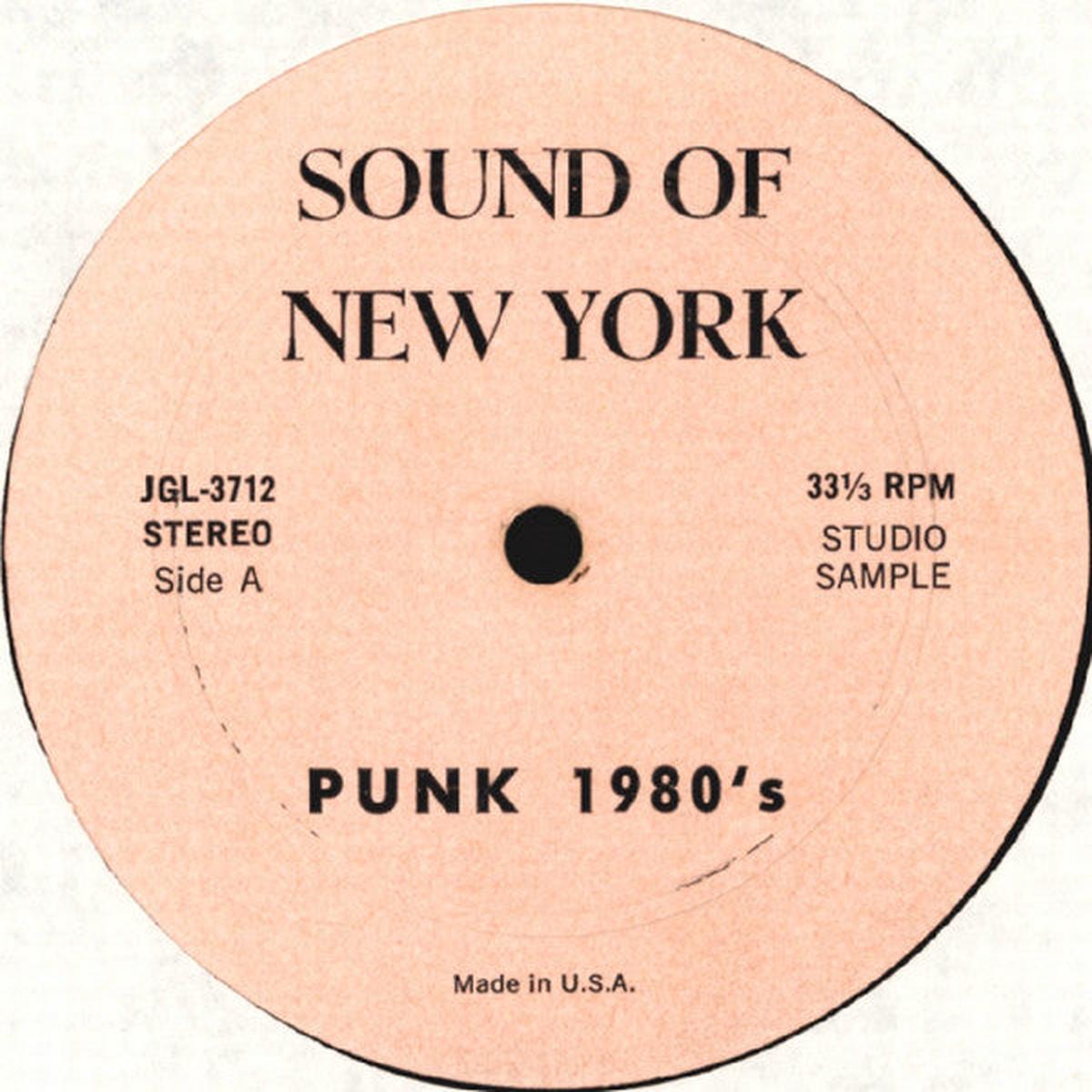 Punk 1980’s – Sound of New York- 1980- Vinyl, 12″, 33 RPM, Partially Mixed, Unofficial Release