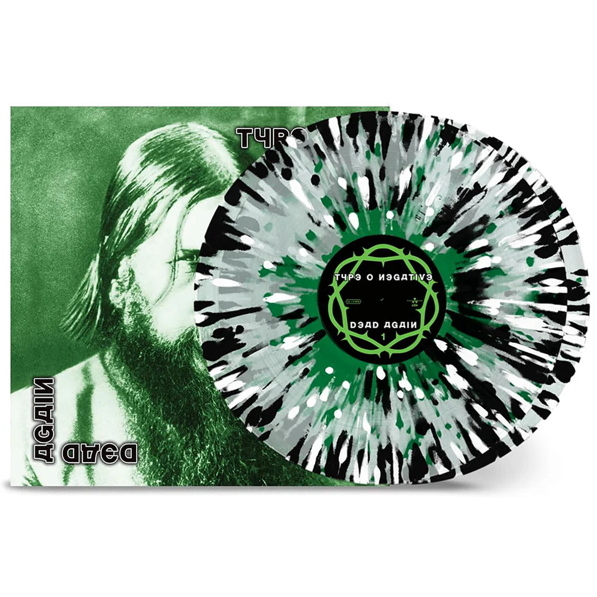 Type O Negative – Dead Again (Repress) – 2LP – Clear w/ Green, White & Black Splatter Vinyl