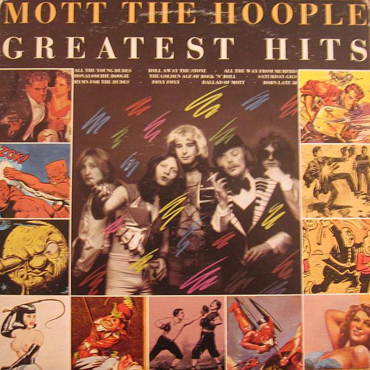 Mott The Hoople  Greatest Hits-1976-Rock & Roll, Glam (vinyl)  Mint