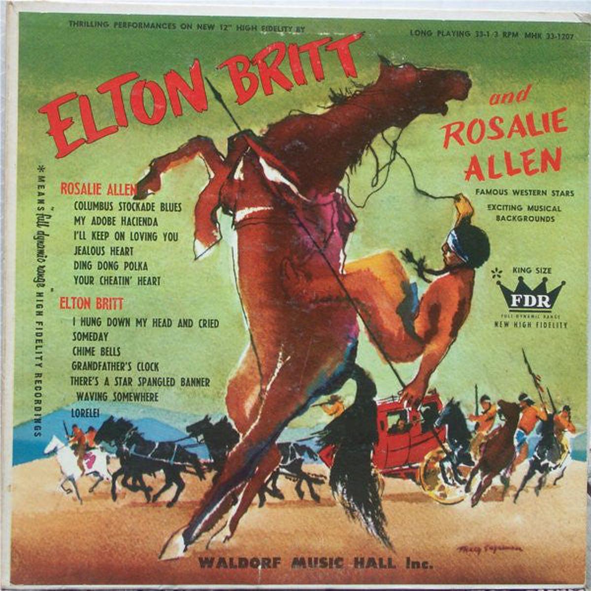 Rosalie Allen / Elton Britt Elton Britt & Rosalie Allen – 1958-Country (Rare Vinyl)