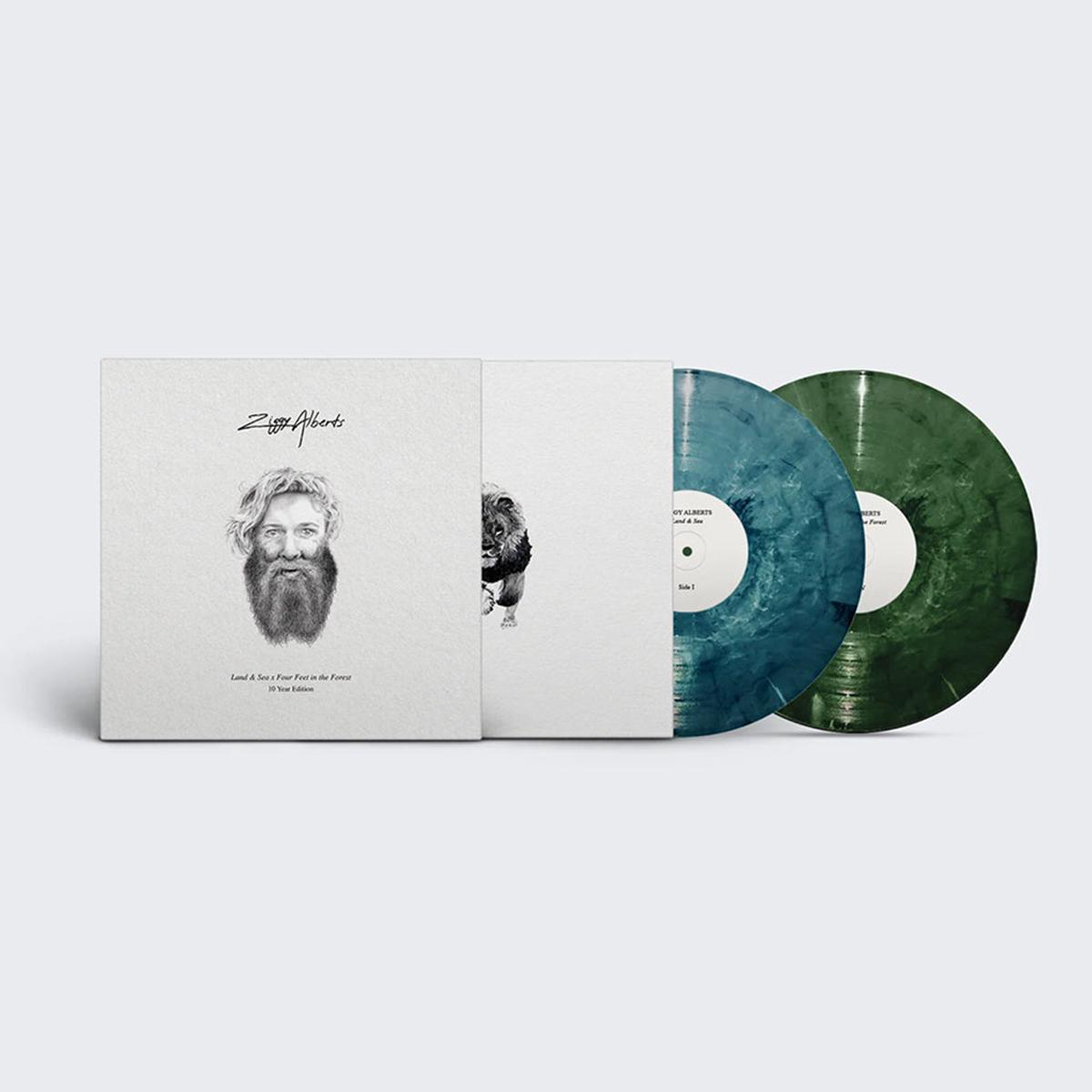 ZIGGY ALBERTS 8211 Land and Sea X Four Feet In The Forest (10th Anniversary Edition) 8211 2LP 8211 Eco Mix Colour Vinyl OCT 10