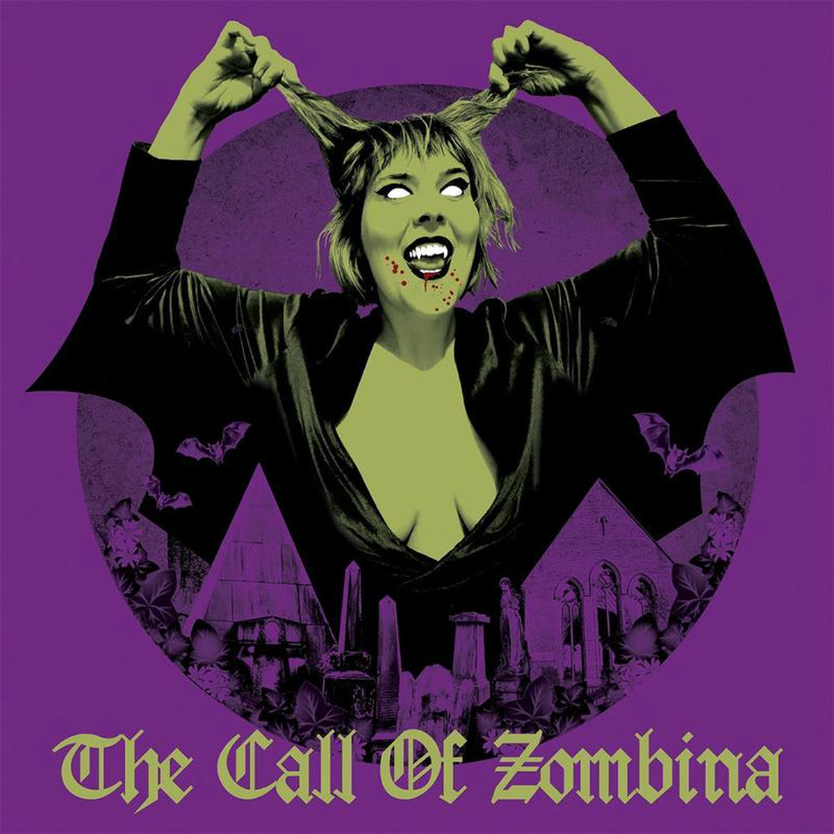 ZOMBINA 038 THE SKELETONES 8211 The Call Of Zombina (w Lyric Booklet 038 Cut-out Mask) 8211 LP 8211 Blood Splatter Vinyl NOV 22