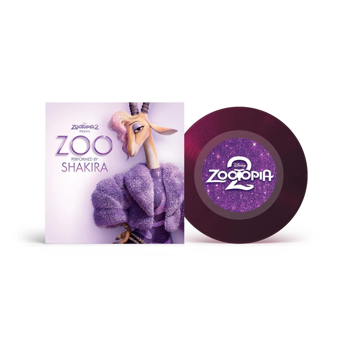 Zoo (extrait de Zootopie 2) Vinyle Violeta Translcido Paillet